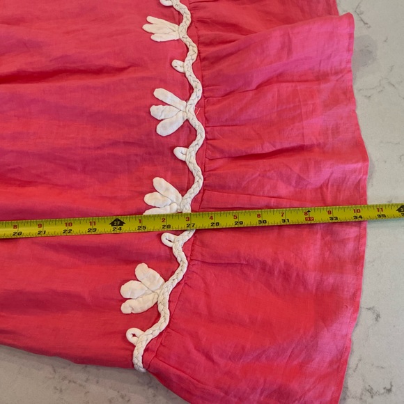 Lilly Pulitzer Pink & White Beach Lightweight Dress Shoulder Ties Women’s Size 2 - Picture 11 of 14